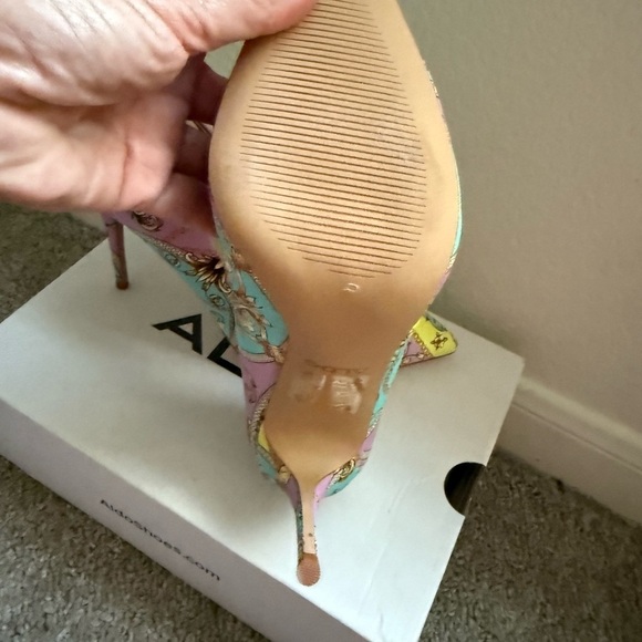 Aldo Pastel Patterned Women's Heels - Picture 3 of 6